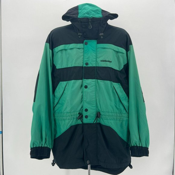 Edelweiss Other - Vintage Edelweiss Ski Wear Green Black Soft Shell